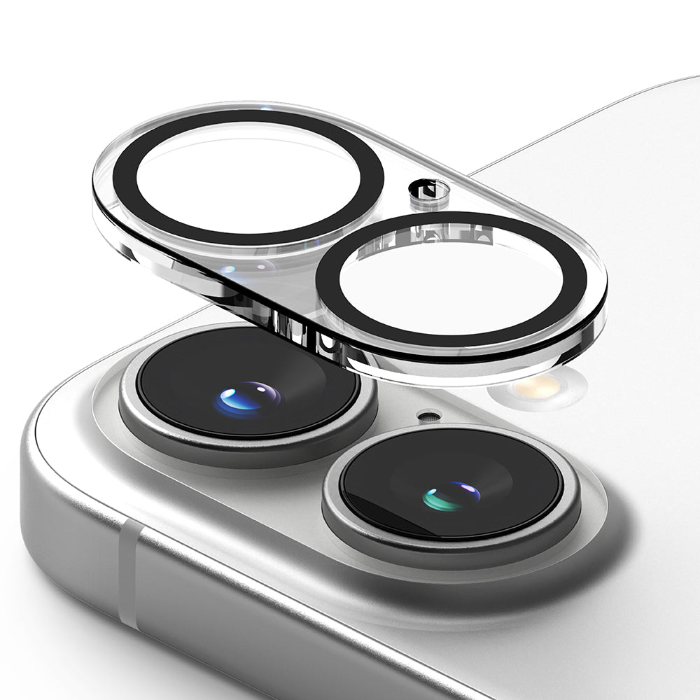 Ringke bakkamera beskyttelsesfilm for Apple iPhone 16 Plus / 16, herdet glass, sett med 2 stk, gjennomsiktig
