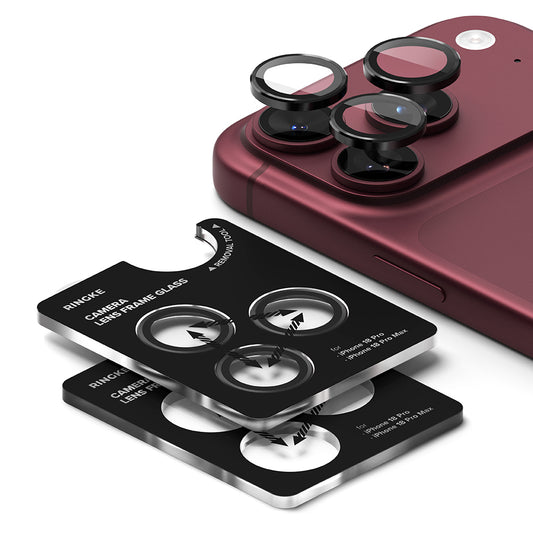 Ringke bakkamera beskyttelsesfilm for Apple iPhone 18 Pro / 18 Pro Max, herdet glass, sett med 2 stk, gjennomsiktig