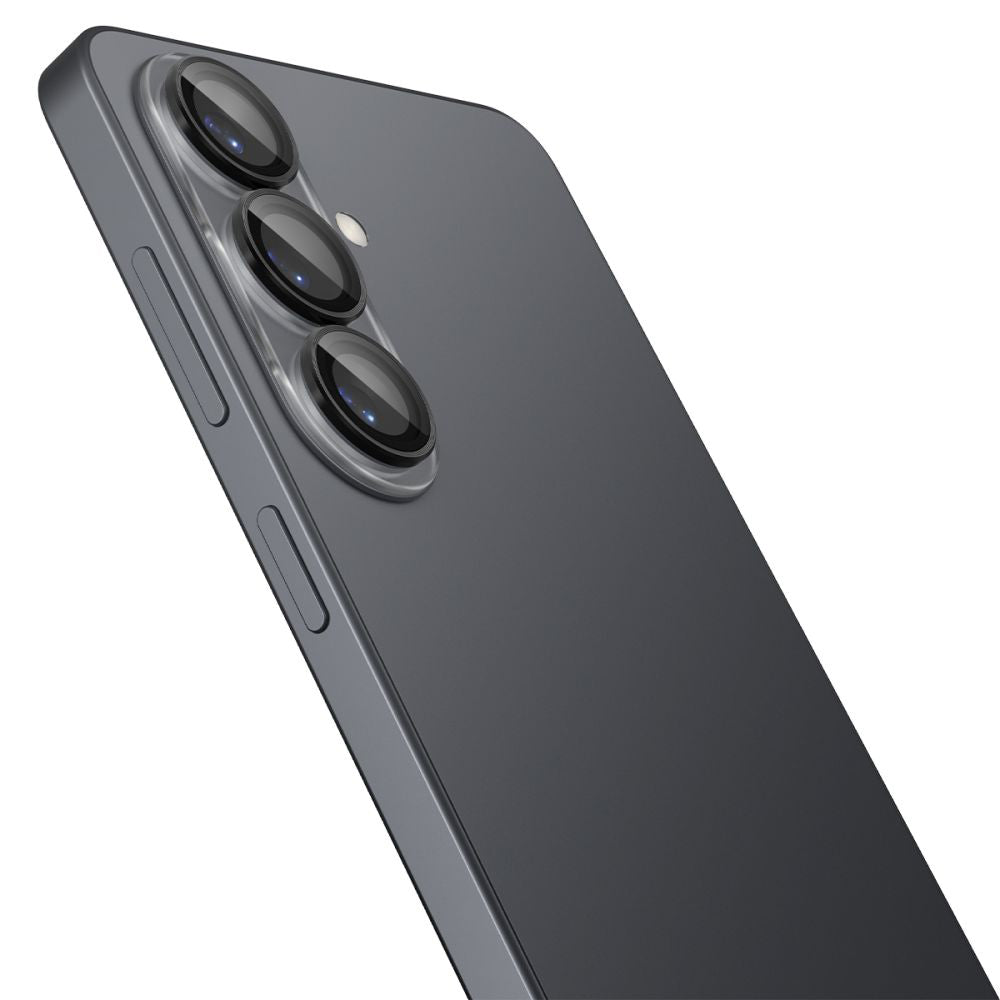 Bakre kamera beskyttelsesfilm Spigen GlastR EZ FIT Optik Pro HD for Samsung Galaxy S26 S942, Herdet glass, Sett med 2 stykker, Svart AGL11099