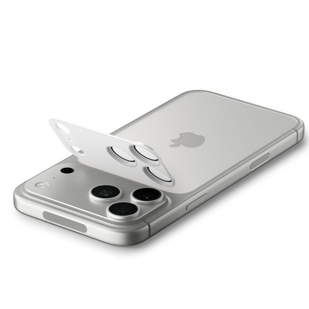 Bakre kamerabeskyttelsesfolie Spigen GlastR EZ FIT Optik Pro XL for Apple iPhone 17 Pro Max, Herdet glass, Sølv AGL10652