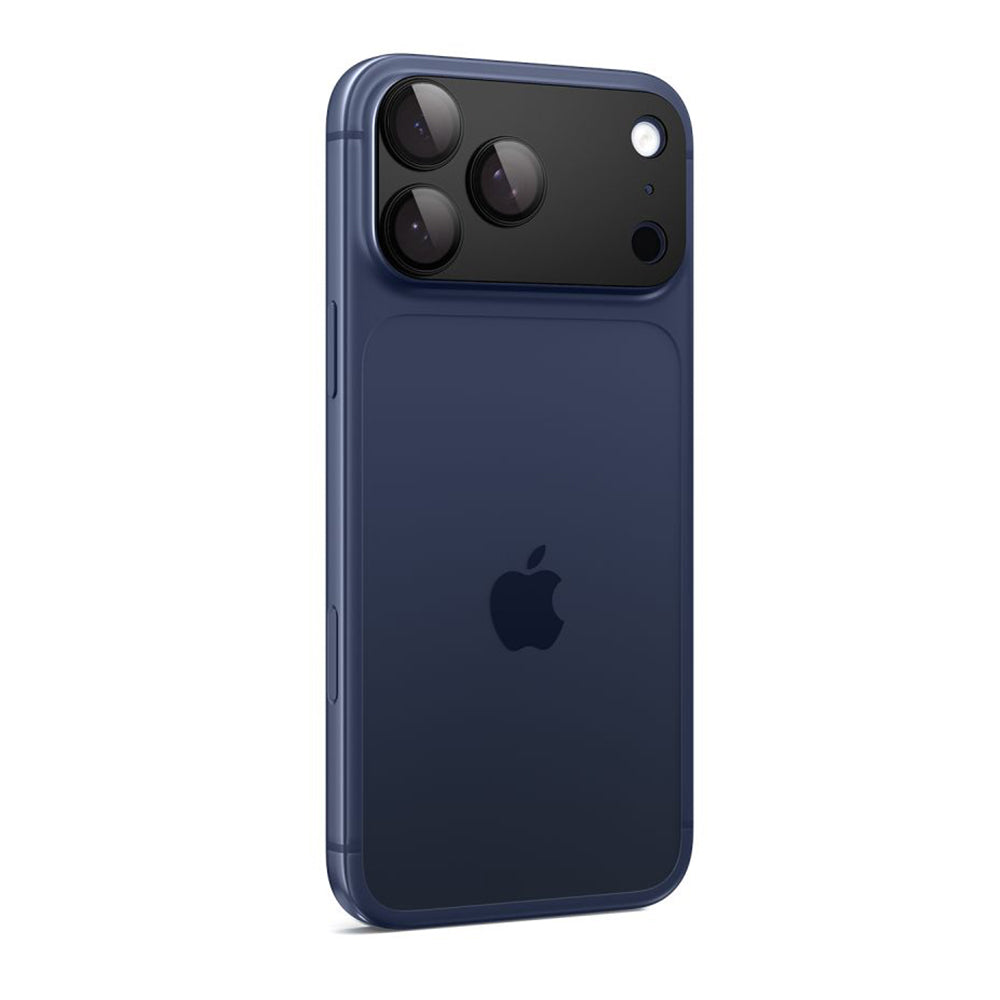 Bakre kamerabeskyttelsesfolie Spigen GlastR EZ FIT Optik Pro XL for Apple iPhone 17 Pro Max, Herdet glass, Svart AGL10649