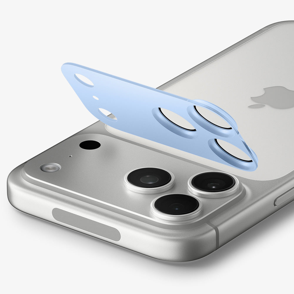 Bakre kameralinsebeskyttelse Spigen GlastR EZ FIT Optik Pro XL for Apple iPhone 18 Pro Max, Herdet glass, Blå AGL12041