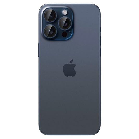 Bakre kamerabeskyttelsesfolie Spigen GlastR EZ FIT Optik Pro for Apple iPhone 16 Pro Max / 16 Pro, Herdet glass, Sett med 2 stykker, Blå
