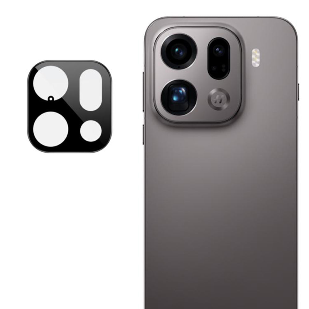 Beskyttelsesfolie for bakre kamera Techsuit for Oppo Find X9 Pro, Herdet glass, Svart