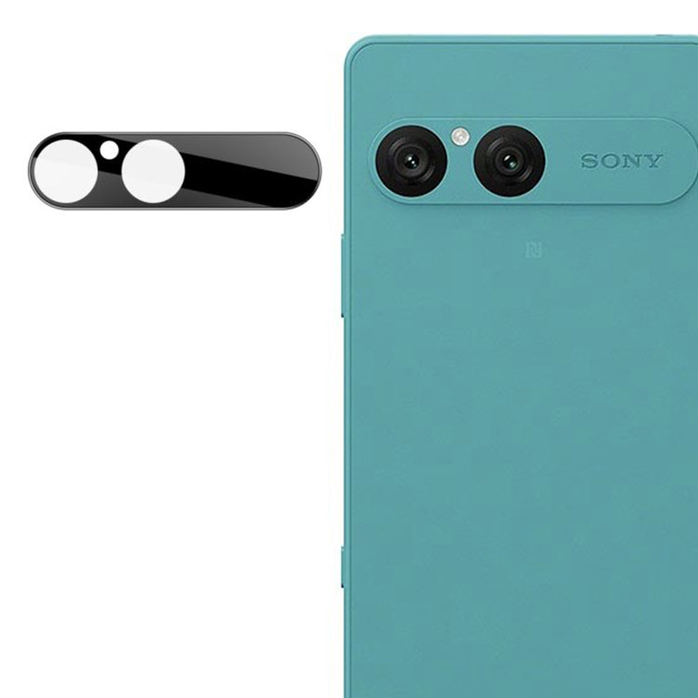 Bakre kameralinsebeskyttelse Techsuit for Sony Xperia 10 VII, Herdet glass, Svart