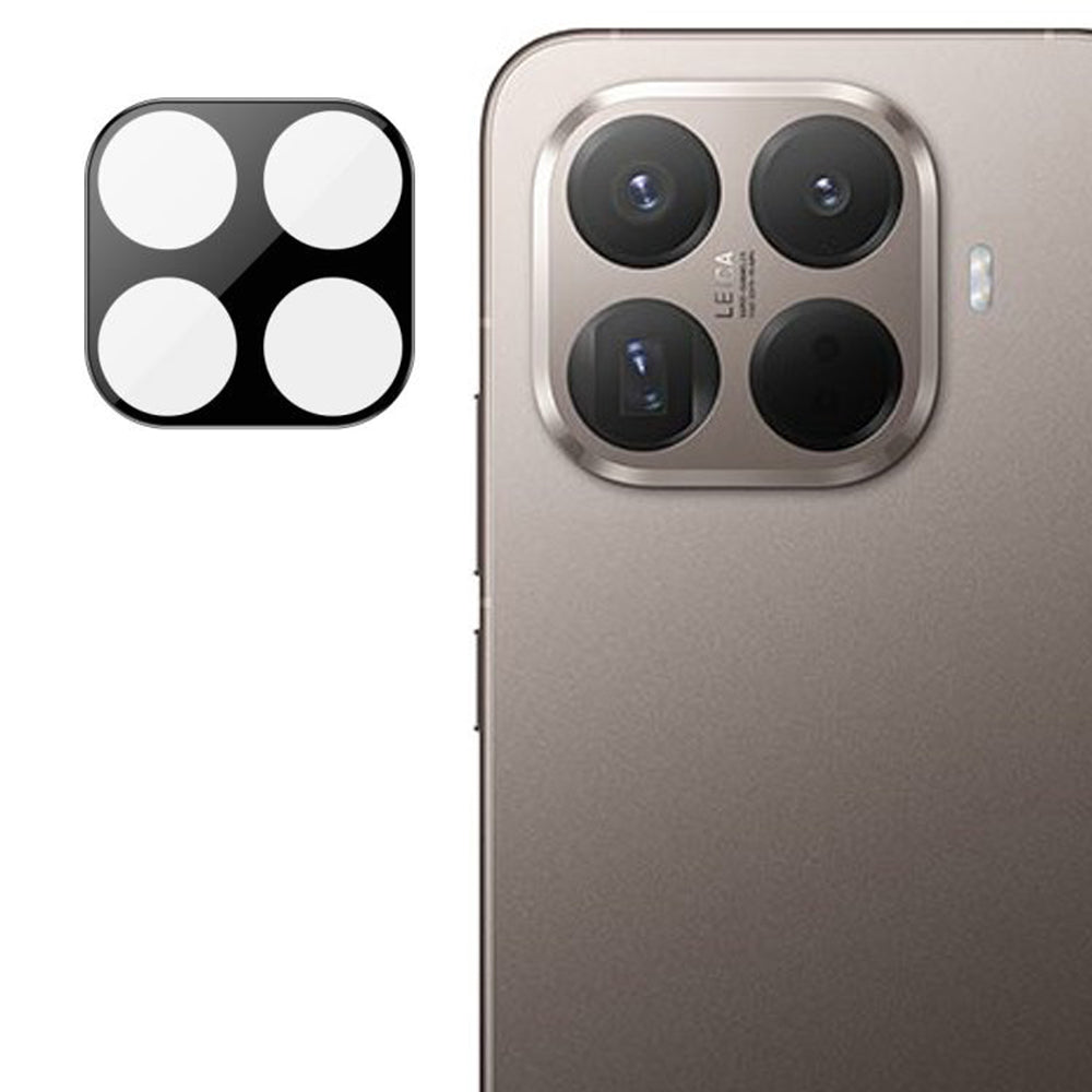 Bakre kameralinsebeskyttelse Techsuit for Xiaomi 15T Pro, Herdet glass, Svart