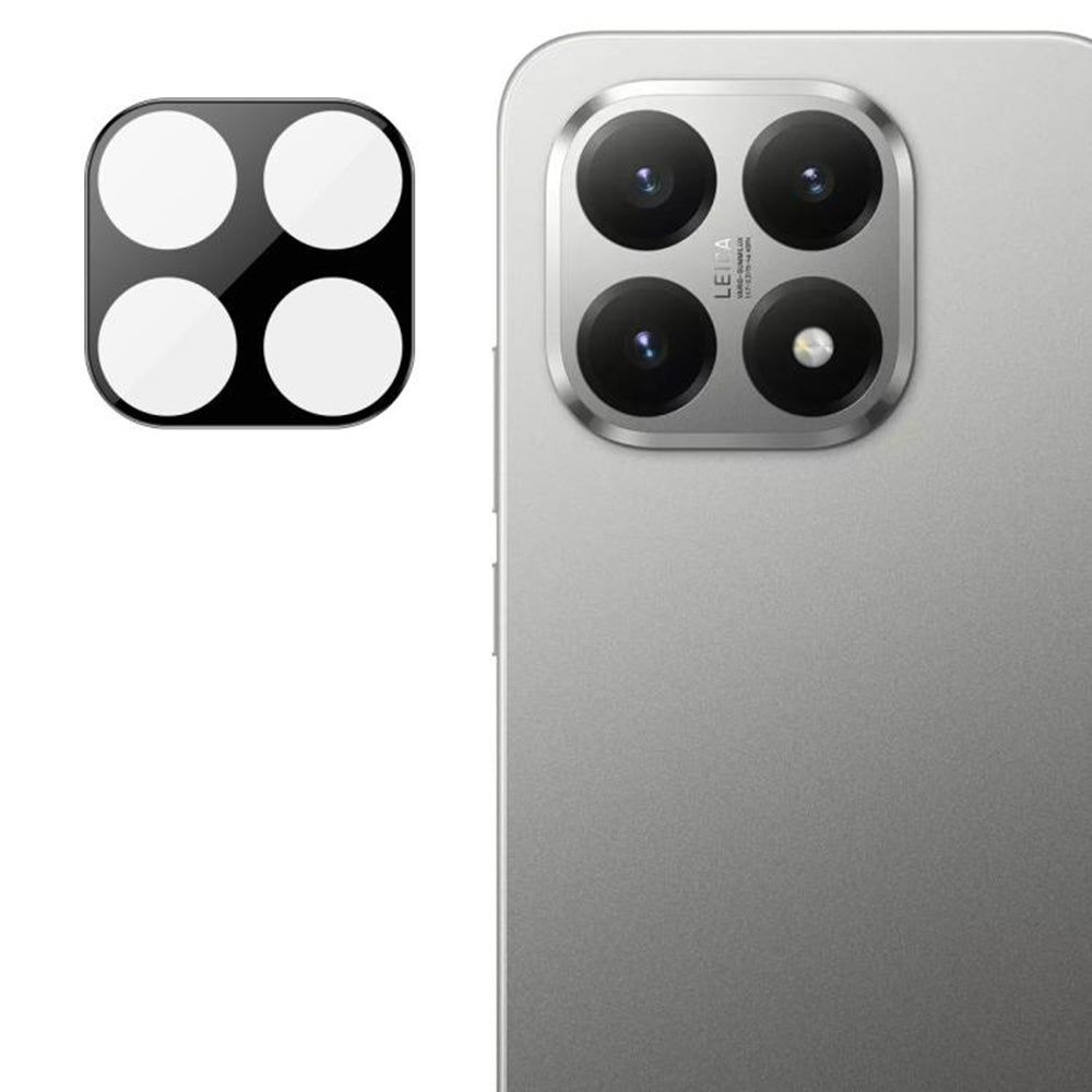 Bakre kameralinsebeskyttelse Techsuit for Xiaomi 15T, Herdet glass, Svart