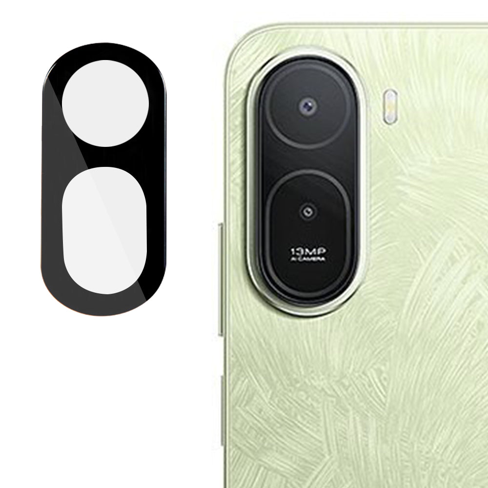 Bakre kameralinsebeskyttelse Techsuit for Xiaomi Redmi A7 Pro 4G, Herdet glass, Svart