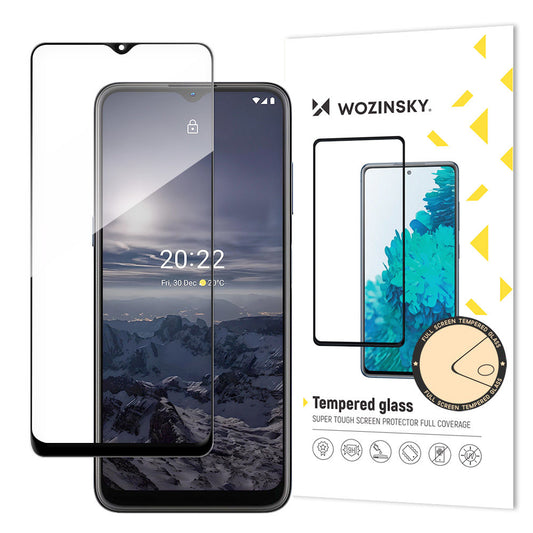 WZK Skjermbeskytter for Nokia G21 / G11, glassbeskyttet, hellimt, svart