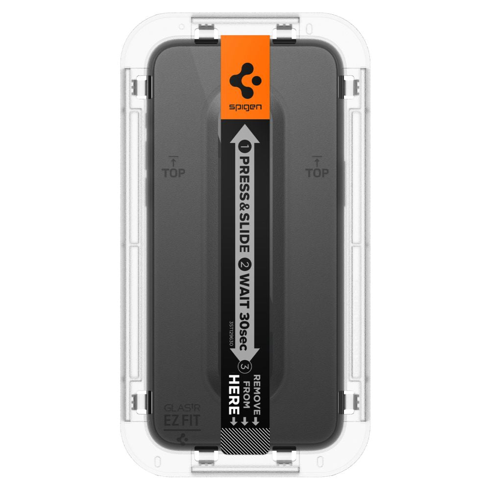 Skjermbeskytter Spigen GlastR EZ FIT HD for Apple iPhone 15, Herdet glass, Full lim, 2.5D, Svart AGL06908