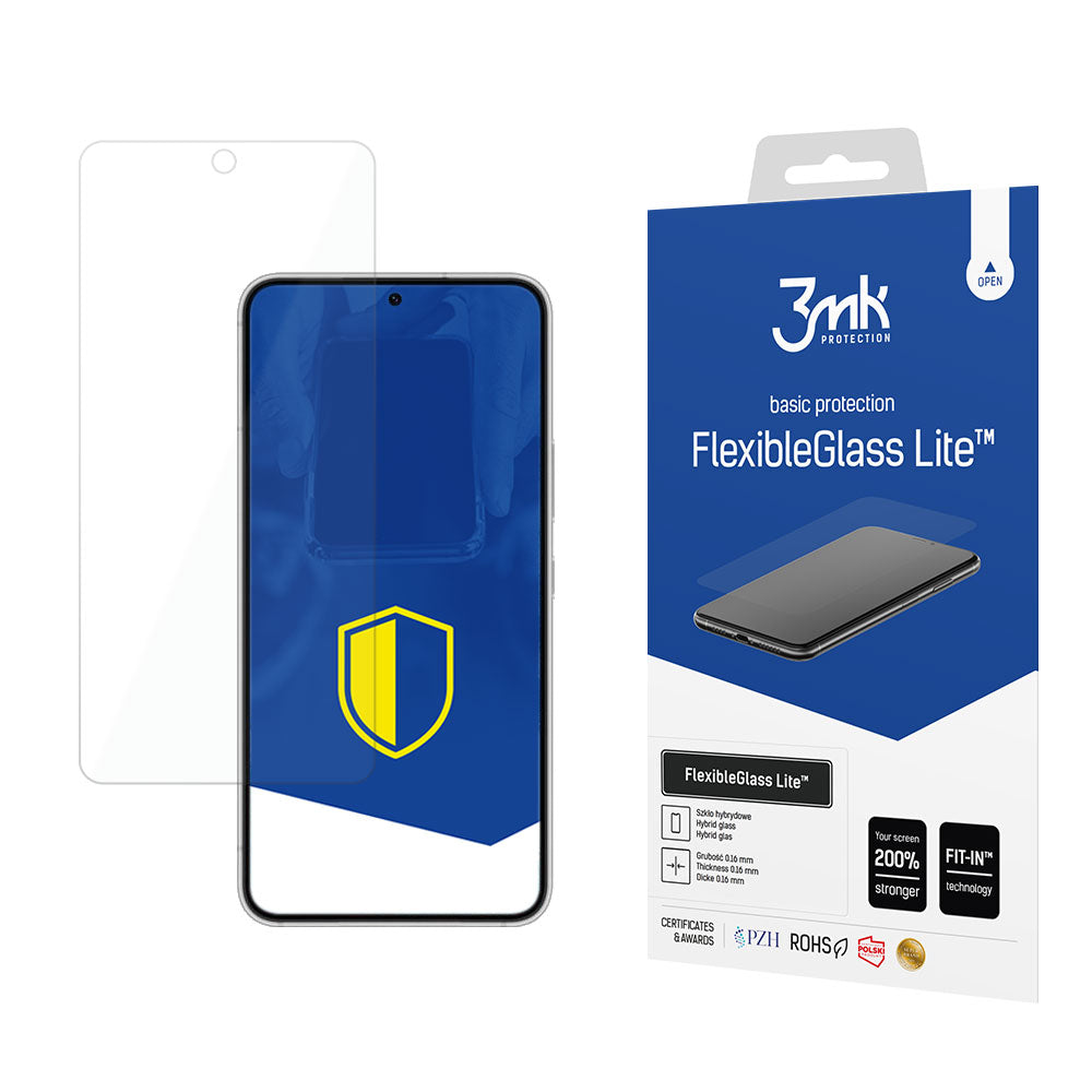Skjermbeskytter 3MK FlexibleGlass Lite for Samsung Galaxy S22 5G S901, Fleksibelt Glass, Full Lim