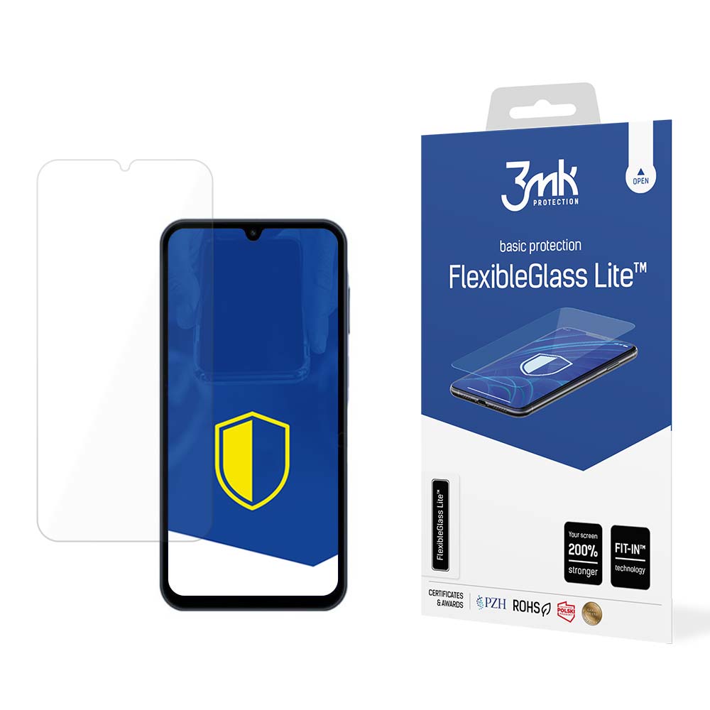 Skjermbeskyttelsesfilm 3MK FlexibleGlass Lite for Samsung Galaxy A15 5G A156 / A15 A155 / A25 A256, Fleksibelt glass, Full lim