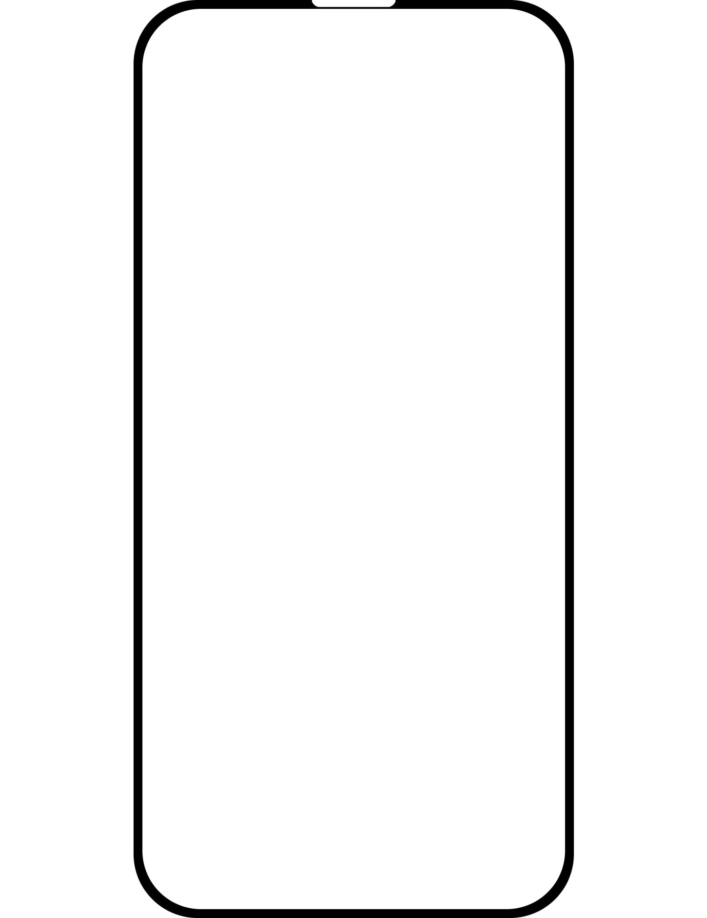 OEM skjermbeskytter for Apple iPhone 16 Pro Max, full lim, 5D, svart