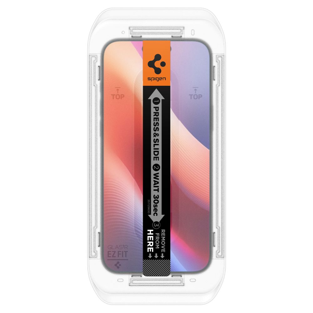 Beskyttelsesfolie for skjerm Privacy Spigen GlastR EZ FIT for Apple iPhone 17 Pro Max / 16 Pro Max, Herdet glass, Full lim, Sett med 2 stykker AGL07908