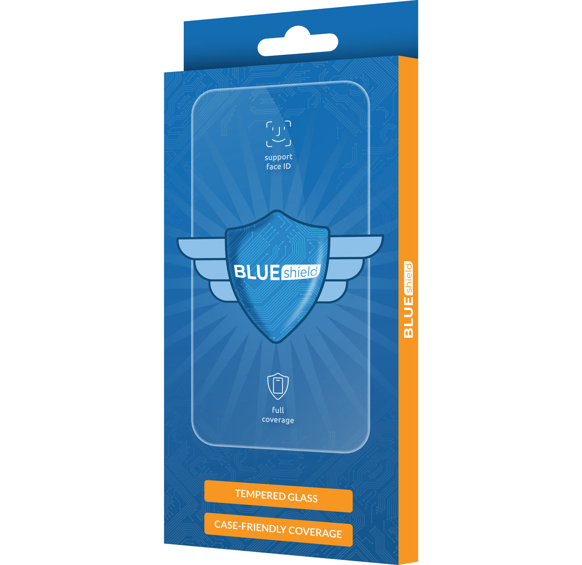 Blue Shield skjermbeskyttelsesfilm for Apple iPhone 17 Pro / 17 / 16 Pro, Herdet glass, Full lim, Case Friendly, Svart