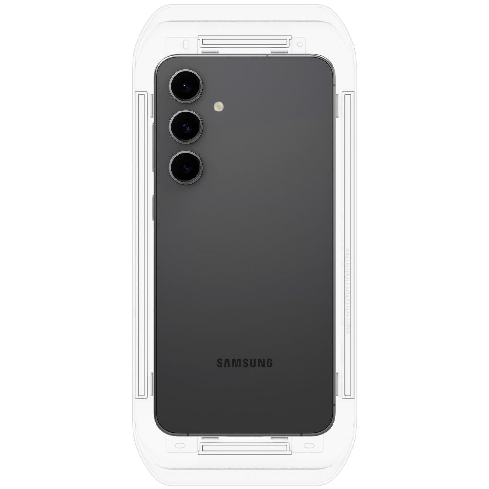 Spigen EZ FIT skjermbeskytter for Samsung Galaxy S24 FE S721, glassbeskyttet, full liming, sett med 2 stk AGL08729 AGL08729