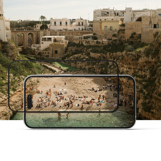 Ringke Easy Slide Privacy Ringke Easy Slide skjermbeskytter for Apple iPhone 16 / 15, glassbeskyttende, full lim, sett 2 stk