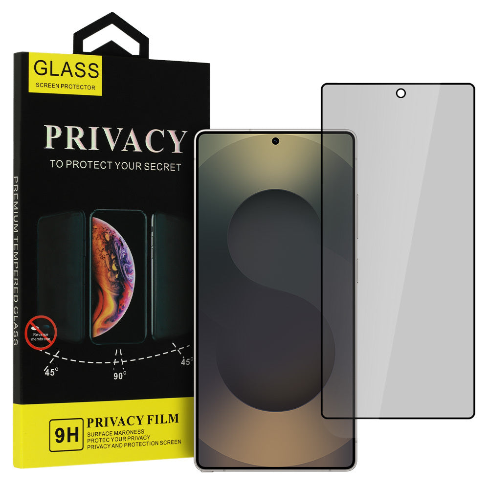 Privacy-skjermbeskyttelse OEM Shield Screen for Samsung Galaxy S25 Ultra S938, Herdet glass, Full lim
