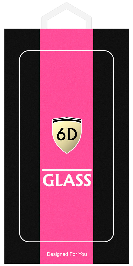 OEM skjermbeskyttelsesfilm for Samsung Galaxy A55 5G A556, Herdet glass, Full lim, 6D, Svart