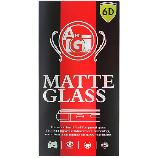 OEM matt skjermbeskytter for Samsung Galaxy A35 5G A356, glassskjermet, full lim, 6D, svart
