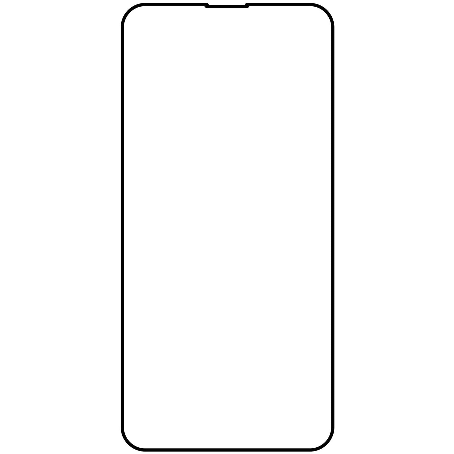 Skjermbeskytter Veason PRO for Apple iPhone 17e / 16e / 14 / 13 Pro, Herdet glass, Full lim, 6D, Svart