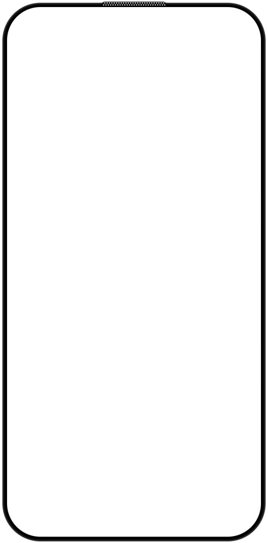 Skjermbeskytter WiWu Wi-SQ008 for Apple iPhone 16, glassbeskyttet, full lim, svart