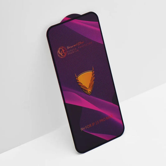 Beskyttelsesfilm OEM OG Premium for Apple iPhone 17 Pro, Herdet Glass, Full Lim, Svart