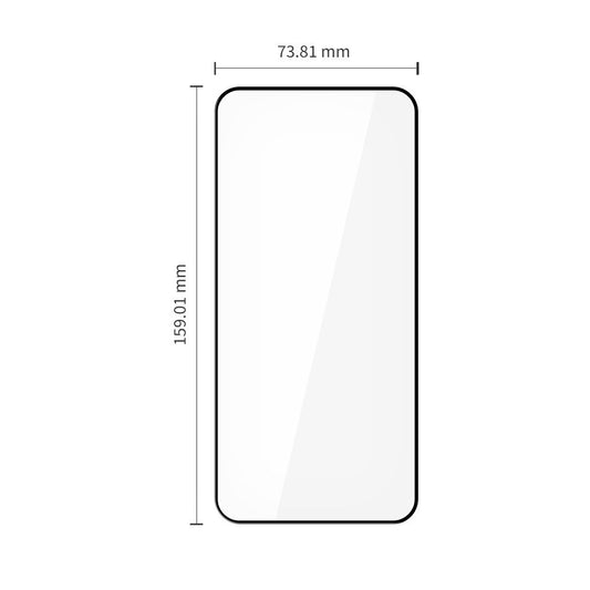 Skjermbeskytter Tech-Protect FIT+ for Xiaomi Redmi Note 15 Pro 5G, Herdet glass, Full lim, Sett med 2 stykker, 2.5D, Svart
