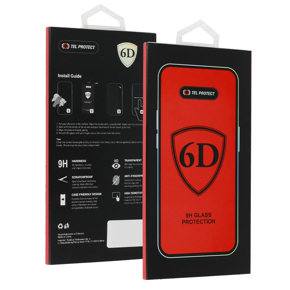 OEM skjermbeskyttelse for Samsung Galaxy S26 Plus S947, Herdet glass, Full lim, 6D, Svart