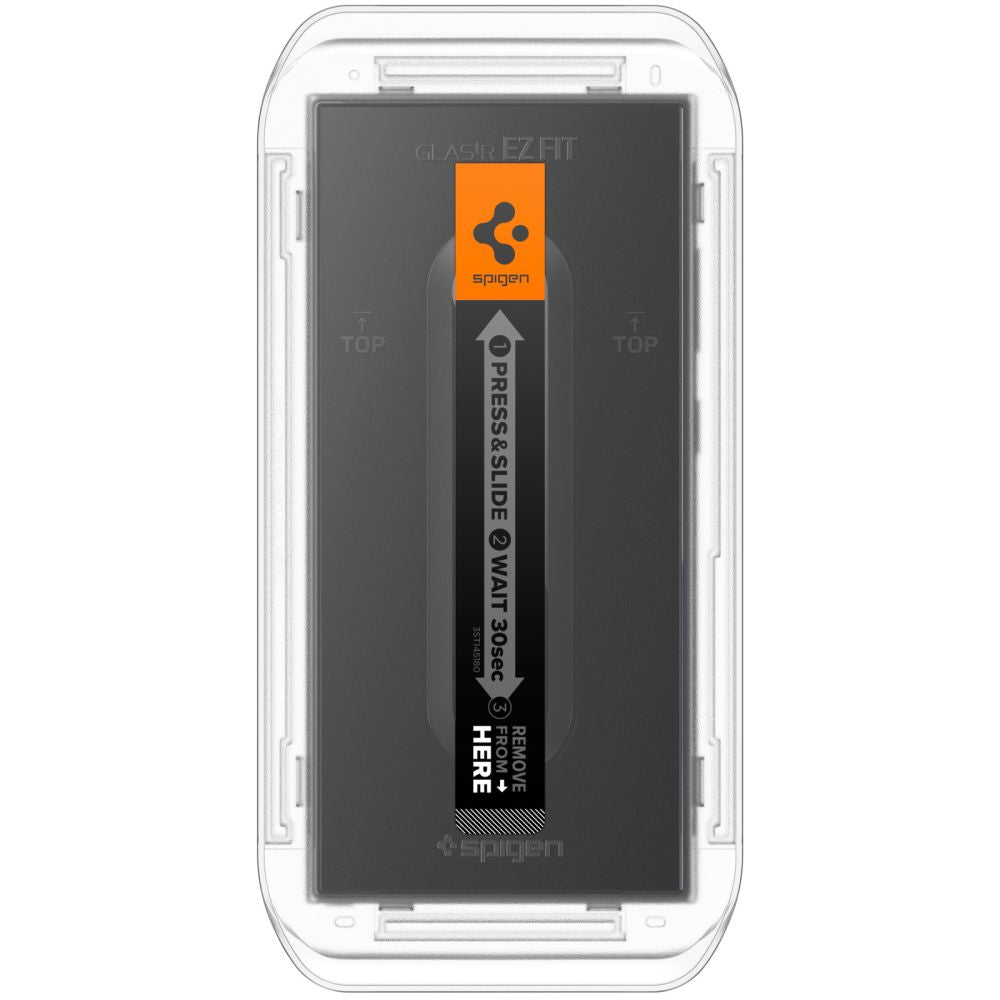 Spigen EZ FIT skjermbeskytter for Samsung Galaxy S24 Ultra S928, glassbeskyttet, full liming, sett med 2 stk.