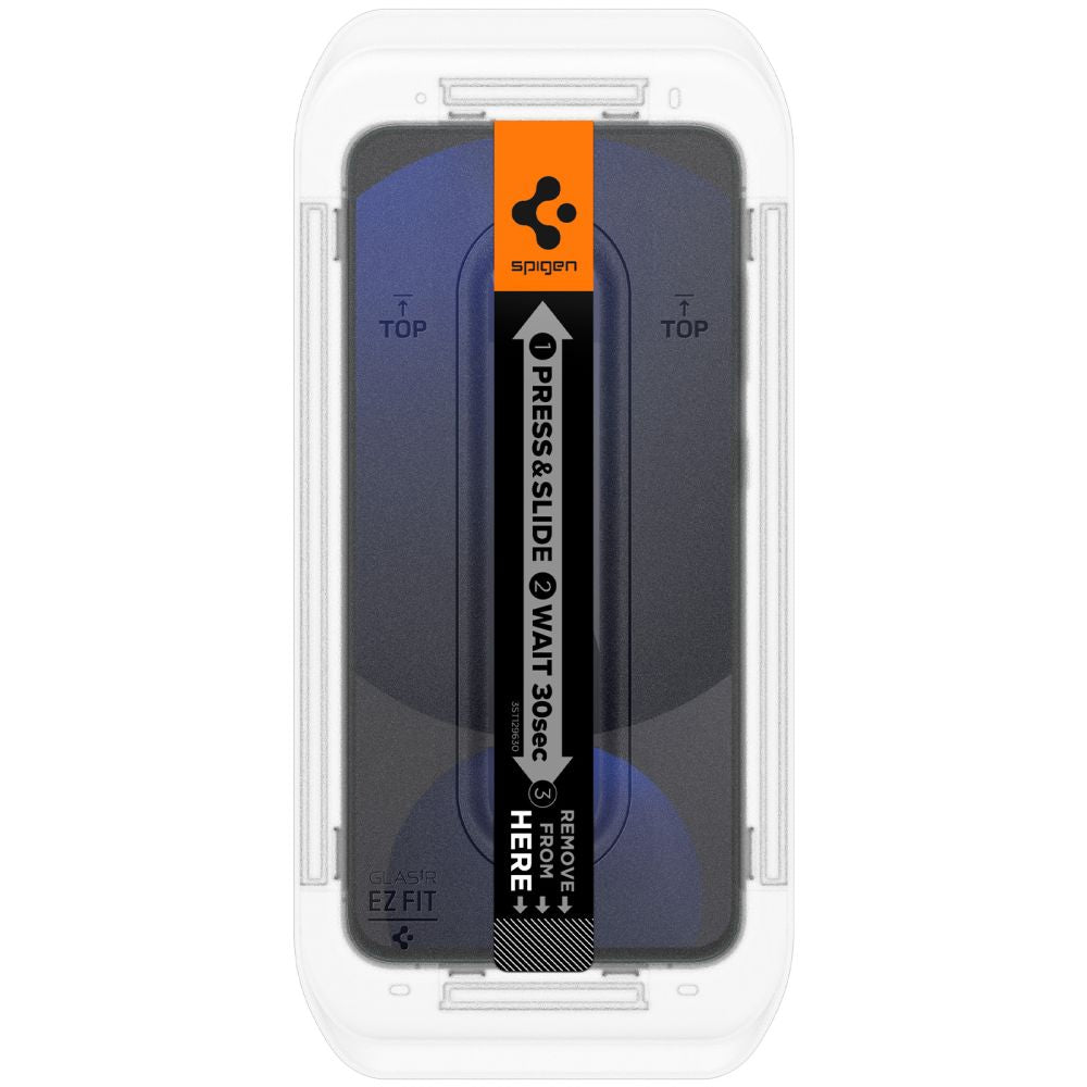 Spigen EZ FIT skjermbeskytter for Samsung Galaxy S24 FE S721, glassbeskyttet, full liming, sett med 2 stk AGL08729 AGL08729