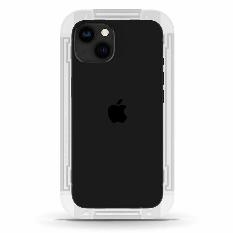 Skjermbeskytter Spigen GlastR EZ FIT for Apple iPhone 17e / 16e / 14 / 13 Pro, Herdet glass, Full lim, Sett med 2 stykker AGL03385
