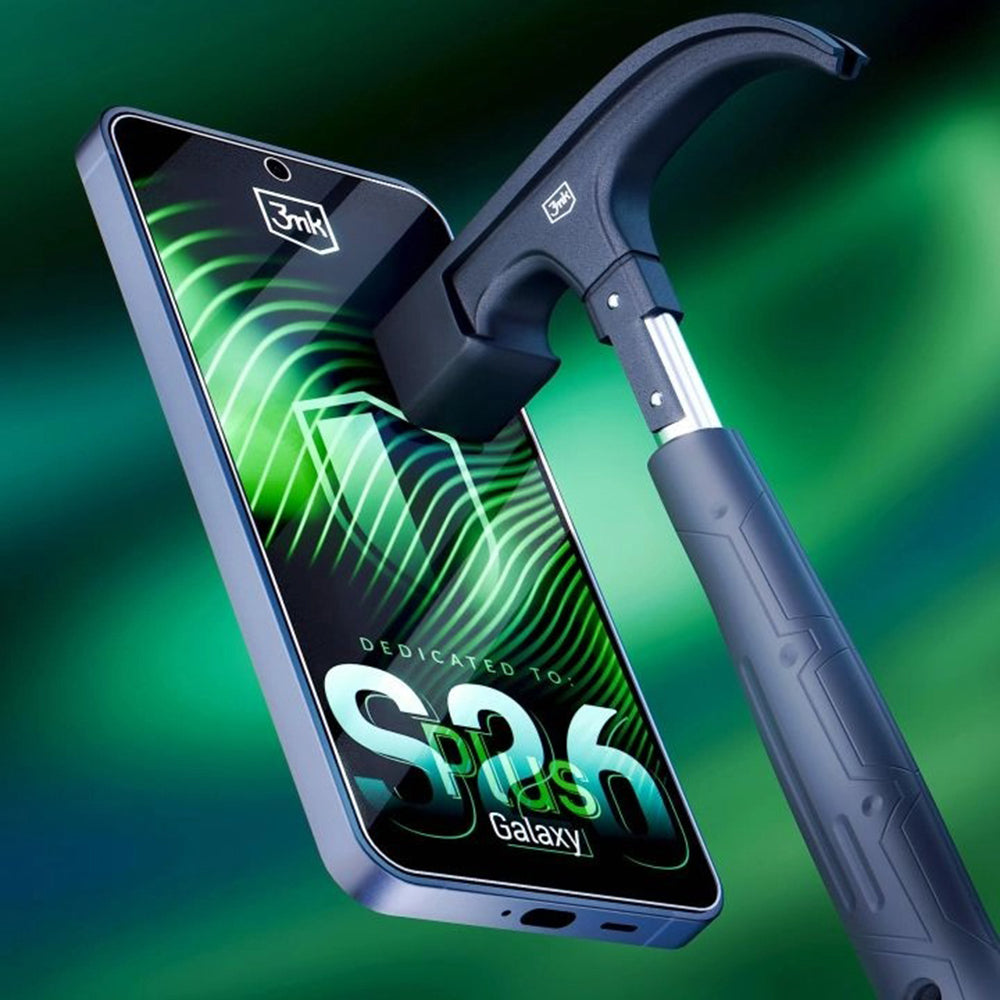 Skjermbeskytter 3MK FlexibleGlass for Samsung Galaxy S26 Plus S947, Fleksibelt Glass, Full Lim, Gjennomsiktig