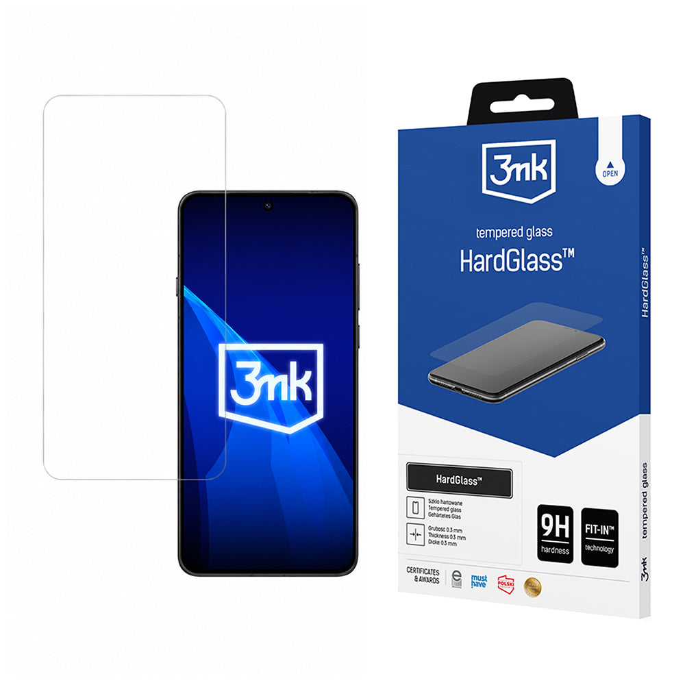 3MK HardGlass skjermbeskyttelse for Oppo Find X9 Ultra, Herdet glass, Full lim
