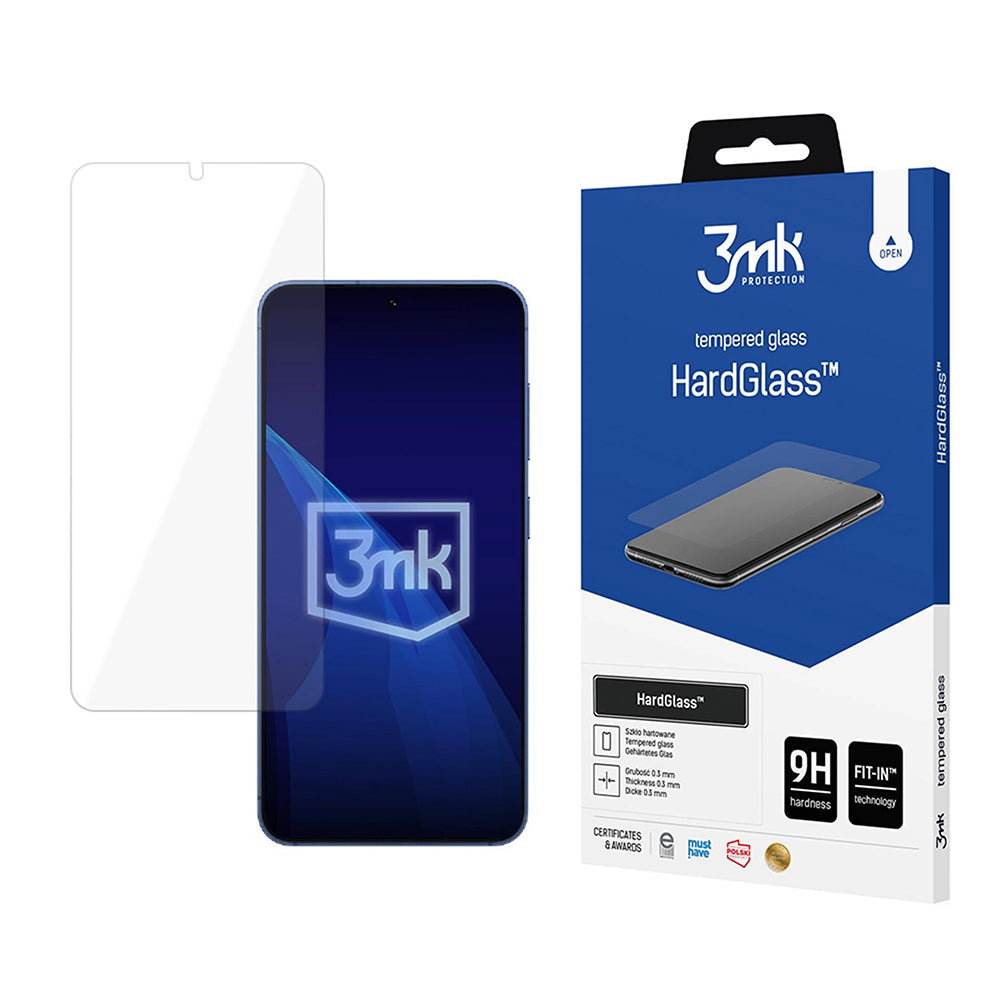 Skjermbeskytter 3MK HardGlass for Samsung Galaxy S26 S942, Herdet Glass, Full Lim