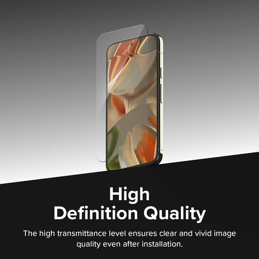 Ringke Easy Slide skjermbeskytter for Google Pixel 9 / 9 Pro, glasssikret, full lim, sett med 2 stk