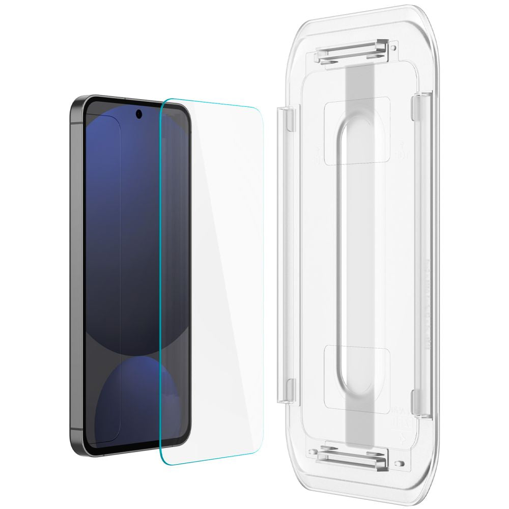 Spigen EZ FIT skjermbeskytter for Samsung Galaxy S24 FE S721, glassbeskyttet, full liming, sett med 2 stk AGL08729 AGL08729