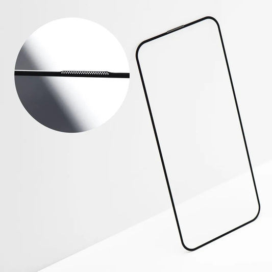 Beskyttelsesfilm OEM OG Premium for Apple iPhone 17 Pro Max, Herdet Glass, Full Lim, Svart