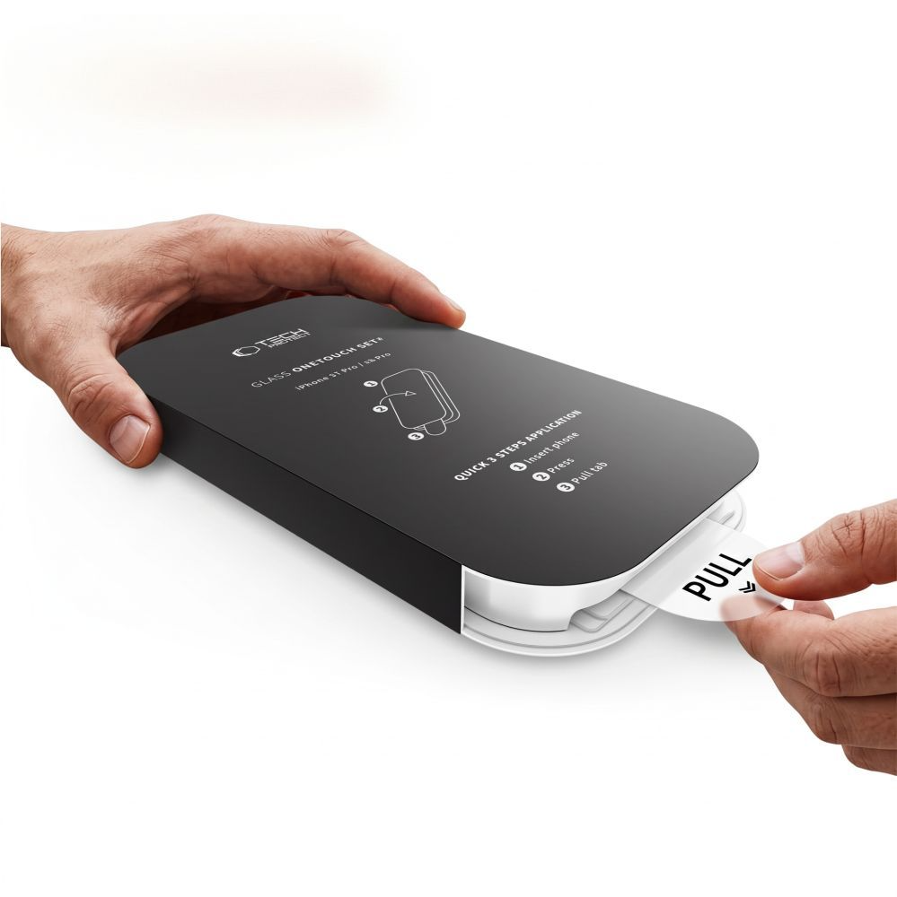 Tech-Protect OneTouch skjermbeskyttelse for Apple iPhone 18 Pro / 17 Pro, Herdet glass, Full lim, Sett med 2 stk, Transparent