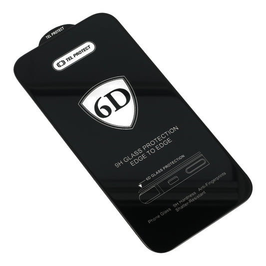 OEM skjermbeskyttelsesfilm for Samsung Galaxy S26 S942, Herdet glass, Full lim, 6D, Svart