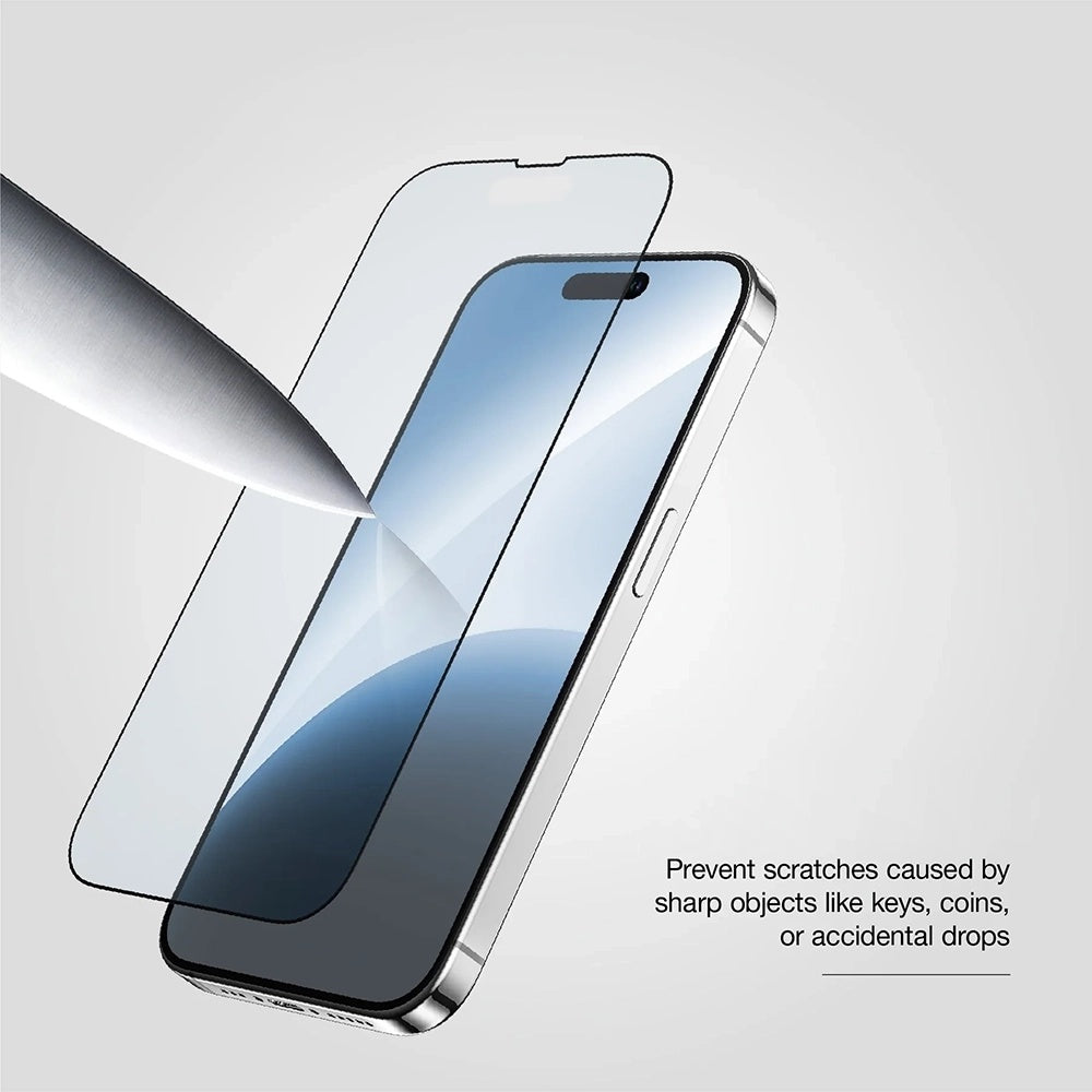 Skjermbeskytter Anank 10X Reinforced CG for Apple iPhone 17, Herdet Glass, Full Glue, 2.5D, Svart