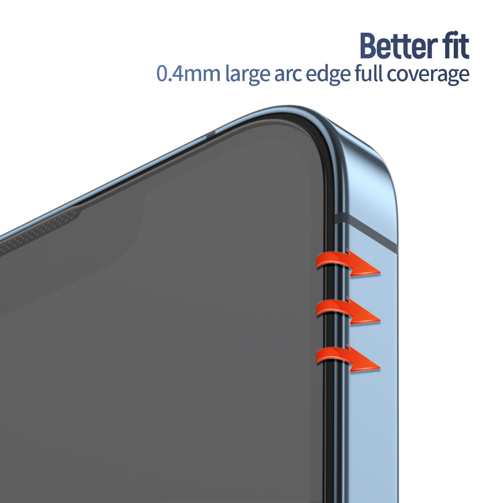 Blueo Anti-Reflekterende HD Skjermbeskytter for Apple iPhone 16 / 15, Herdet Glass, Full Lim, Svart