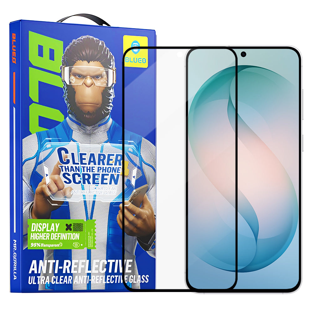 Beskyttelsesfilm Blueo Anti-Reflective HD for Samsung Galaxy S26 Plus S947, Herdet Glass, Full Lim, Svart