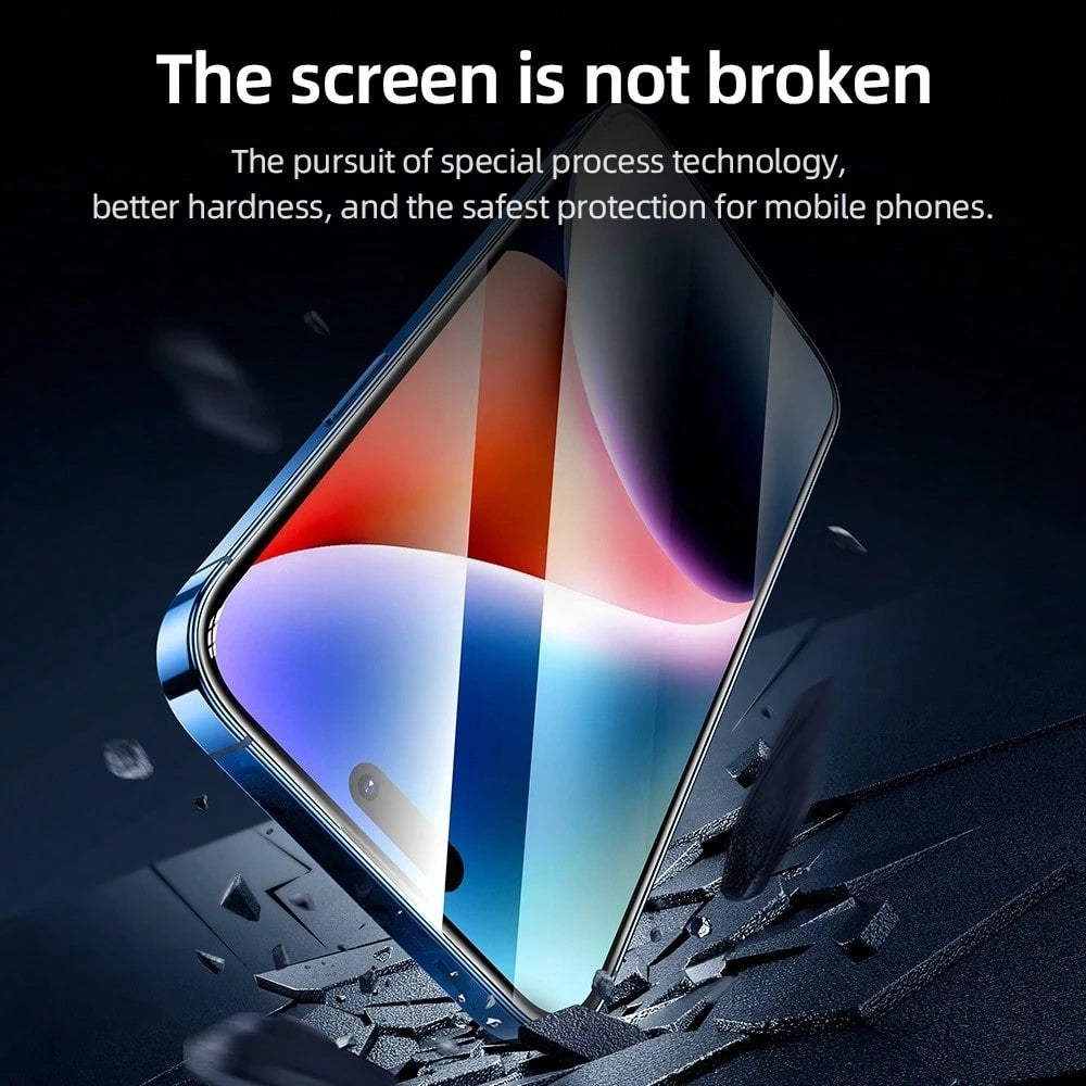 Blueo AR Applicator Pro skjermbeskyttelsesfilm for Apple iPhone 16 Pro Max, Herdet glass, Full lim, 3D, Svart