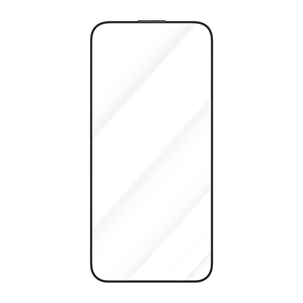 Blueo Crystal Anti-Scratch Skjermbeskyttelse for Apple iPhone 16 / 15, Herdet Glass, Full Lim, Svart