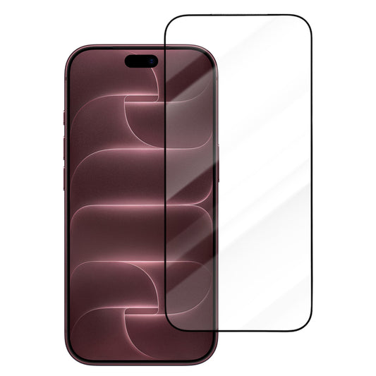 Blueo Drop Resistant skjermbeskytter for Apple iPhone 18 Pro Max / 17 Pro Max / 16 Pro Max, herdet glass, heldekkende lim, svart