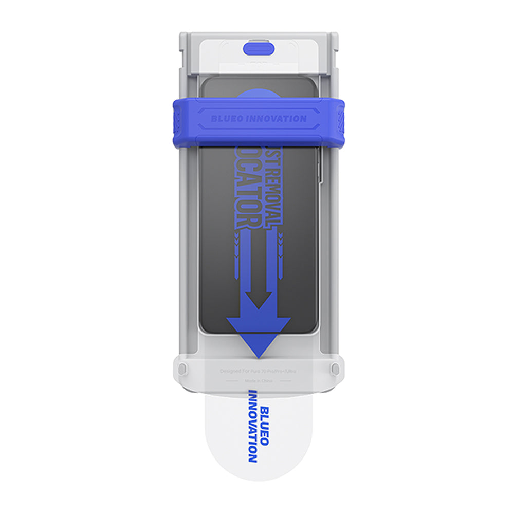 Blueo HD Applicator Pro skjermbeskyttelsesfilm for Apple iPhone 16 Pro Max, Herdet glass, Full lim, 3D, Svart