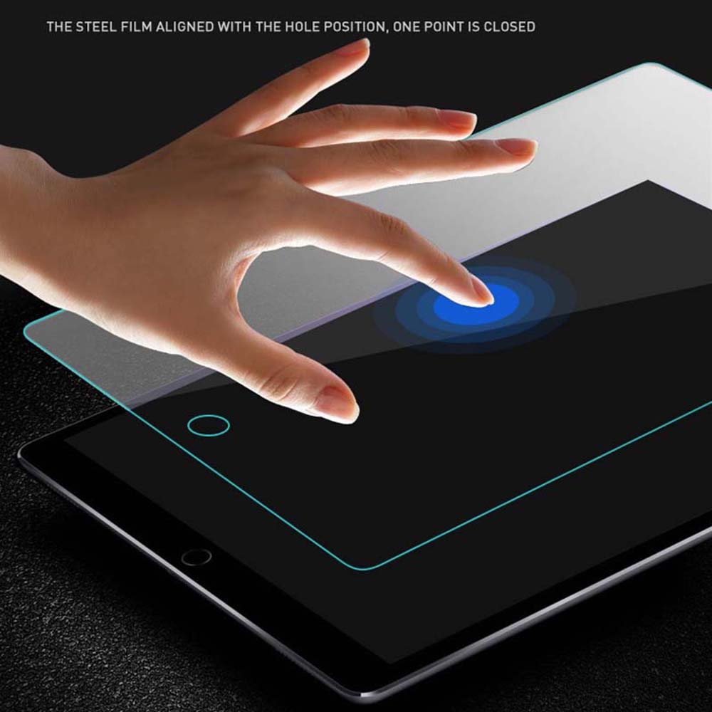 Blueo HD skjermbeskyttelsesfolie for Apple iPad 10.2 (2021) / 10.2 (2020) / 10.2 (2019), Herdet glass, Full lim