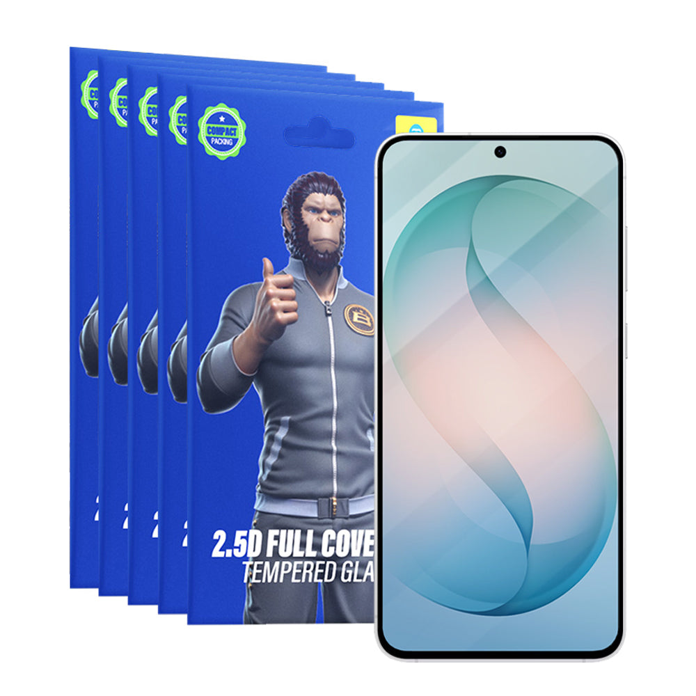 Beskyttelsesfilm Blueo HD for Samsung Galaxy S26 Plus S947, Herdet glass, Full lim, 2.5D, Sett med 5 stykker, Svart