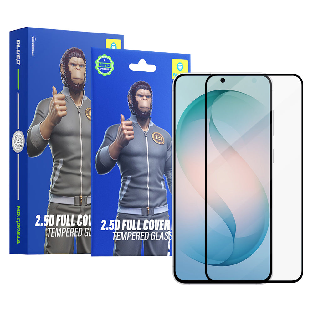 Beskyttelsesfilm Blueo HD for Samsung Galaxy S26 Plus S947, Herdet glass, Full lim, 2.5D, Sett med 5 stykker, Svart